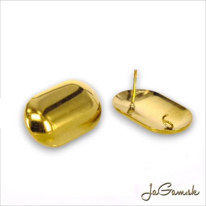 Náušnicové puzety 22mm CHIRURGICKÁ OCEĽ, 2ks (CH1694g)